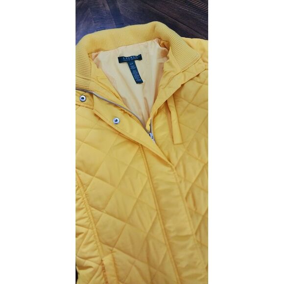 Lauren Ralph Lauren Womens Puffer Quilted Coat Jacket Size Small Snap & Zipper - Picture 6 of 12